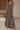 Brown Plaid Ruched Bodice Maxi Dress