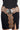Faux Leather Grommet Disc Chain Belt