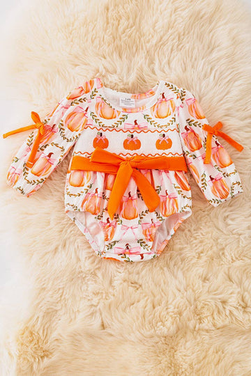 Pumpkin Baby Romper