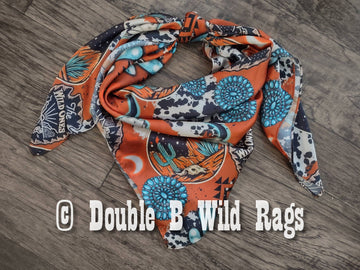 Wild Rag Orange Turquoise Black Desert