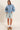 Dusty Blue Star Sleeve Sweatshirt | Women's Oversized Pullover