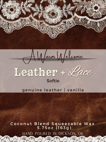 Leather + Lace Softie | Squeeze Wax Melt | Squeeze Candle