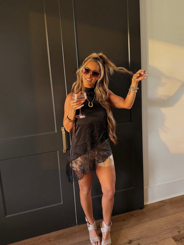 Asymmetric Lace Camisole Top