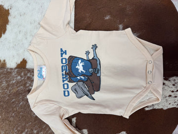 Cowboy Boots Onesie LS