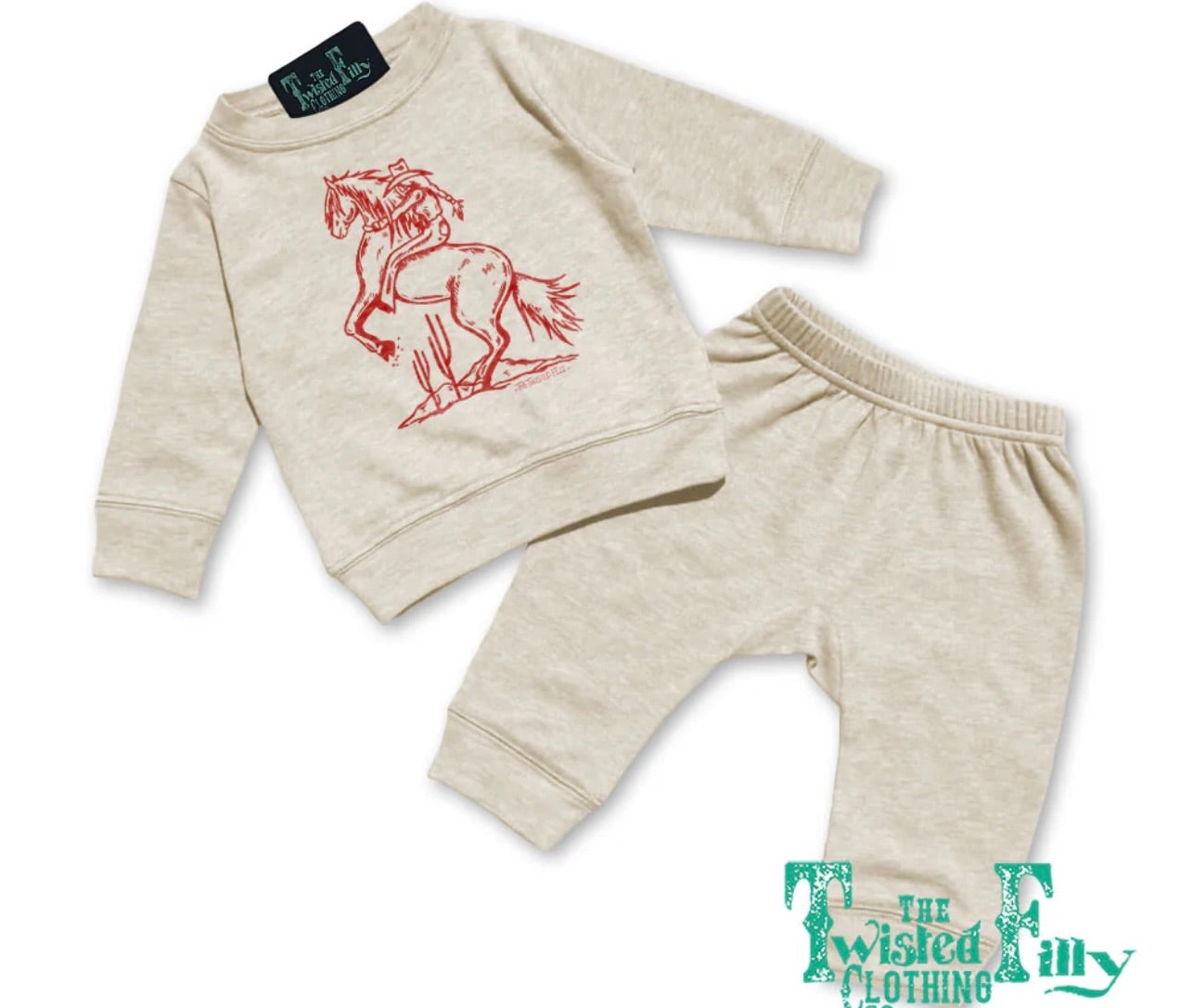 Bucking Cowgirl Two Piece Outfit