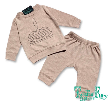 Boot Stitch Infant Two Piece