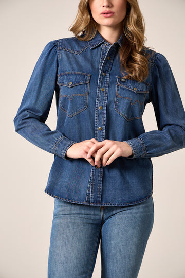 KIMES RANCHJANE-TOP-INDIGO BLUE
