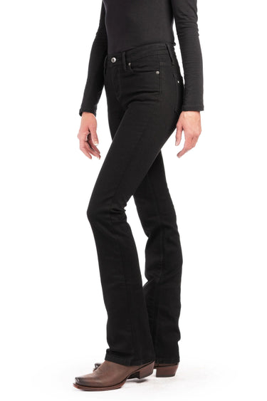 HAALA Denim WESTERLY : Straight Leg (Black) Black Stitch