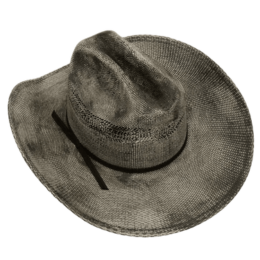 Men's Bangora straw cowboy hat by American Hat Maker with wide brim and classic Western style.