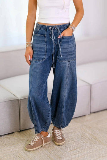 Laidback Mid-Waist Barrel Jeans