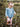 Baby Girls Light Wash Long Sleeve Flutter Bubble Romper - Cowgirl Charm