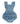 Baby Girls Light Wash Woven Flutter Overall Romper - Cowgirl Charm