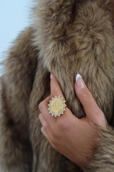 Chansuttpearls Bling Coin Ring - Cowgirl Charm
