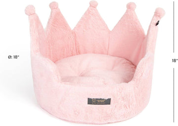 NANDOG Crown Dog & Cat Fun Bed Cloud Prive Collection - PINK