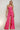 Deep Pink Western Tube Denim Jumpsuit – Wide Leg Mineral Wash Boho Babe - Cowgirl Charm