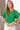 Emerald Pearl Puff Sleeve Top – Western Boutique Statement Blouse | Cowgirl Charm - Cowgirl Charm