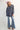 Flannel Navy Plaid Oversized Button - Up Shirt - Cowgirl Charm