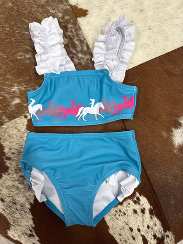 Free Spirit Girls Swimsuit - Cowgirl Charm