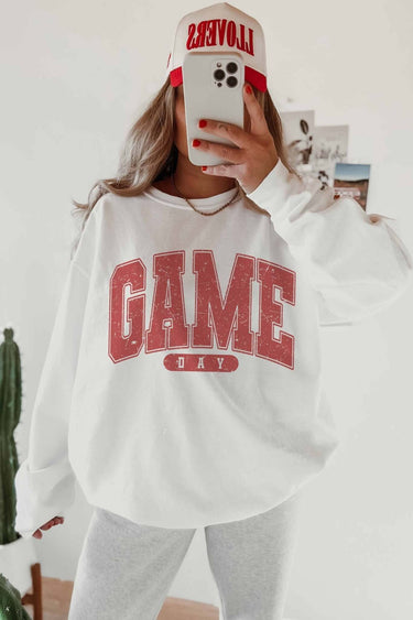 GAMEDAY OVERSIZED GRAPHIC SWEATSHIRTS - Cowgirl Charm