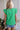Green Scallop Sleeve Ruffle Trim Top - Cowgirl Charm