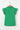 Green Scallop Sleeve Ruffle Trim Top - Cowgirl Charm