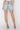 High Rise Distressed Denim Shorts – Light Wash Frayed Hem - Cowgirl Charm