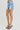 High Rise Mid - Thigh Distressed Denim Shorts – 5" Inseam Classic Cutoff - Cowgirl Charm