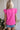 Hot Pink Ruffle Sleeve Top – Scalloped V - Neck Blouse | Cowgirl Charm Boutique - Cowgirl Charm