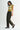Women's olive corduroy barrel leg pants by JBD Just Black Denim, high-rise style with a relaxed fit and classic design.