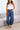 Laidback Mid - Waist Barrel Jeans - Cowgirl Charm