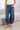 Laidback Mid - Waist Barrel Jeans - Cowgirl Charm