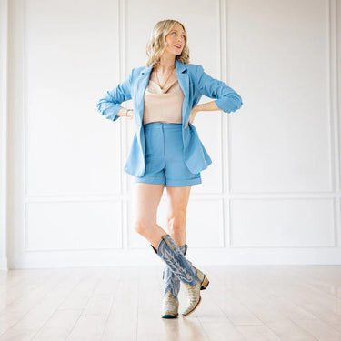 Lane Boots Skylight Boot - Gilded Denim - Cowgirl Charm