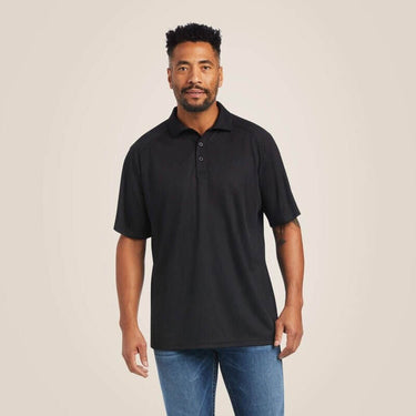 Men's Ariat AC Polo shirt in lightweight fabric with a classic collar and short sleeves, perfect for casual or active wear.