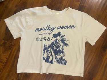 Mouthy Woman Tee - Cowgirl Charm