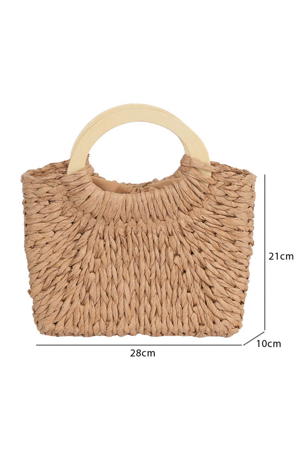 Cowgirl Charm Natural Charm woven handbag with leather accents and adjustable shoulder strap, showcasing boho-inspired craftsmanship.