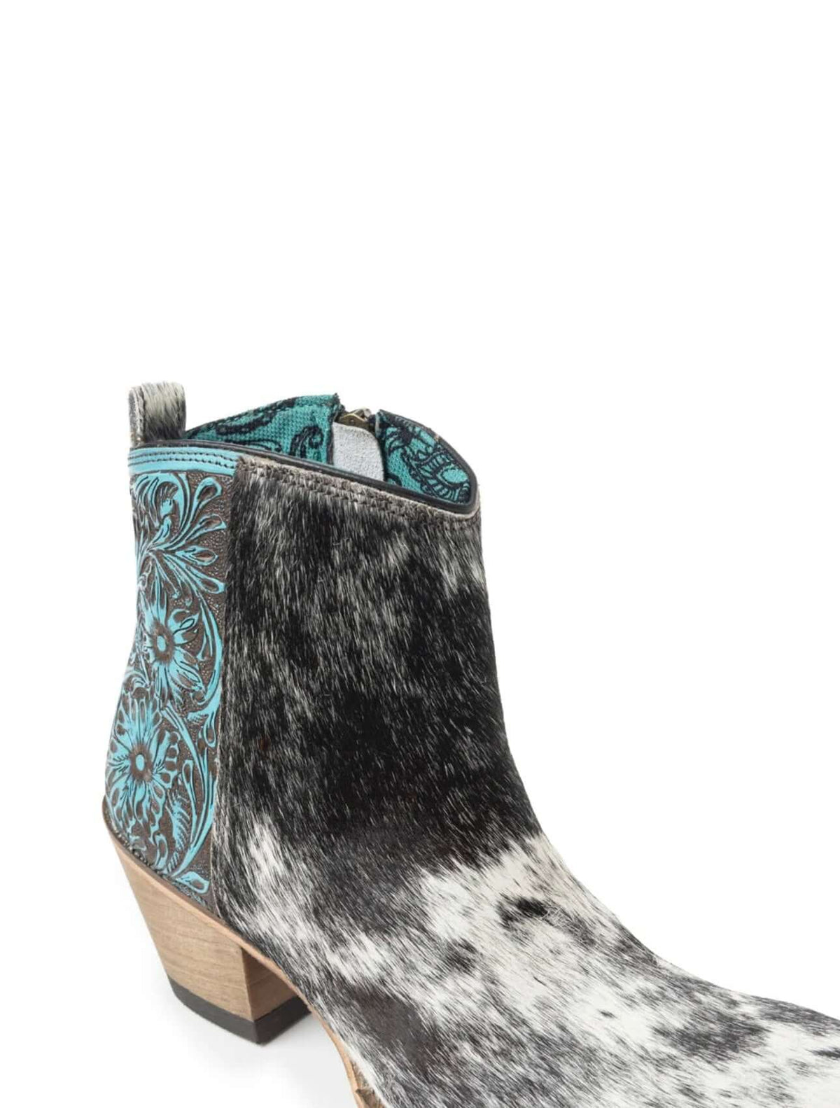 Myra Reyna Ridge Booties featuring a rugged leather design with a slight heel, perfect for casual and stylish wear.