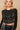 Ribbed Mock Neck Rhinestone Fringe Crop Sweater - Cowgirl Charm