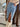 Solid Color Denim Split Skirt - Cowgirl Charm