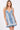 Stretch Denim Lace Ruffle Floral Mini Dress - Cowgirl Charm