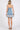 Stretch Denim Lace Ruffle Floral Mini Dress - Cowgirl Charm