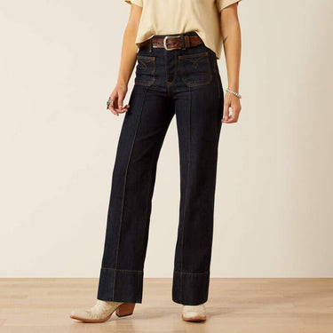 Ulta High Rise Tomboy Western Utility Wide Leg Jean - Womens Ariat - Cowgirl Charm