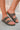 Women’s Double Buckle Slip - On Sandals – Comfort Footbed, Brown Monogram Print Slides - Cowgirl Charm