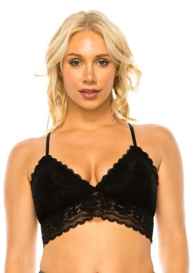 Removable Pads Adjustable Straps Lace Bralette