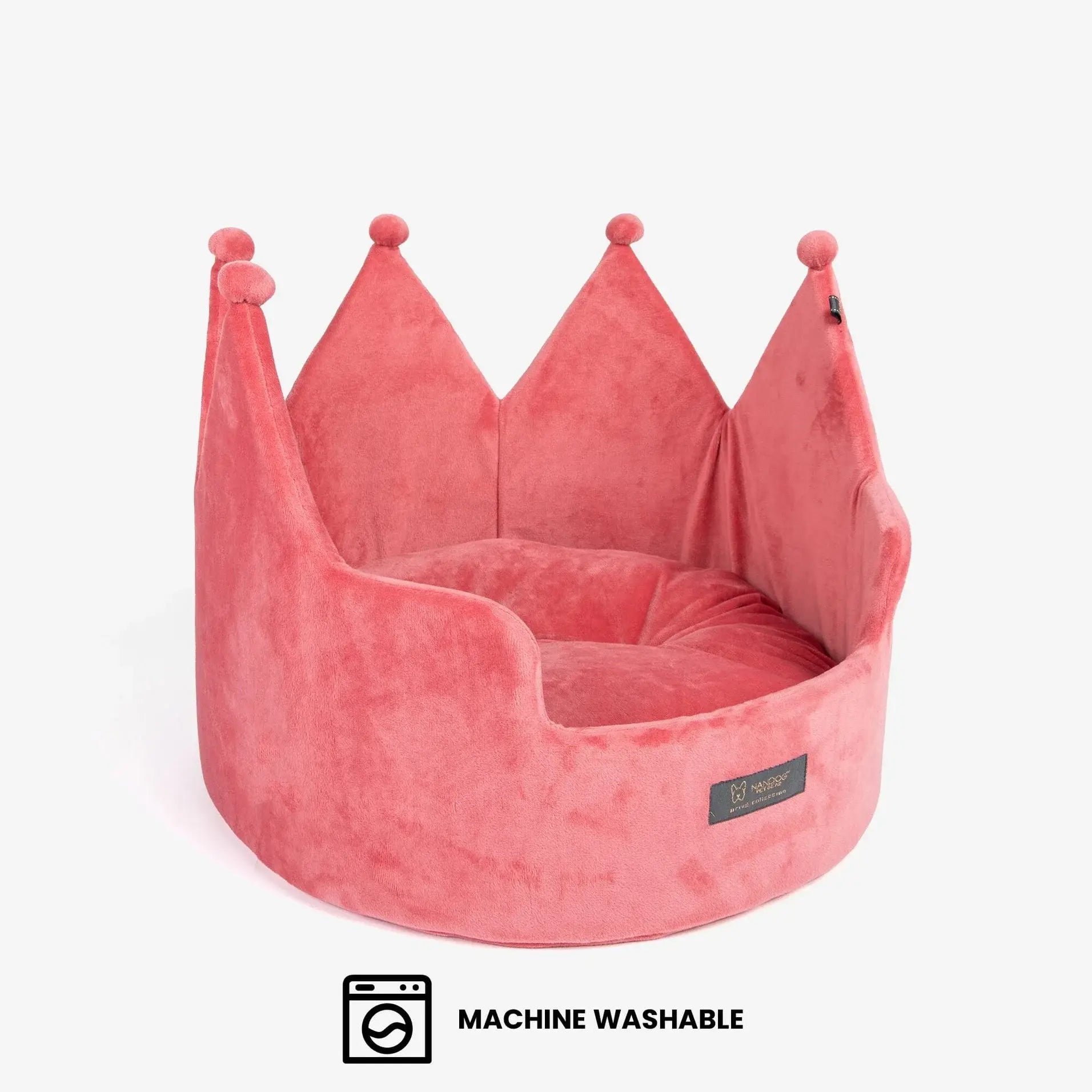 NANDOG Prive Collection Large Crown Bed -ROYAL PINK