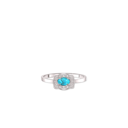Silver Ultra Mini Belt Buckle Ring by Spurwest, Oasis style, featuring a 12mm non-adjustable ring with detailed buckle design.
