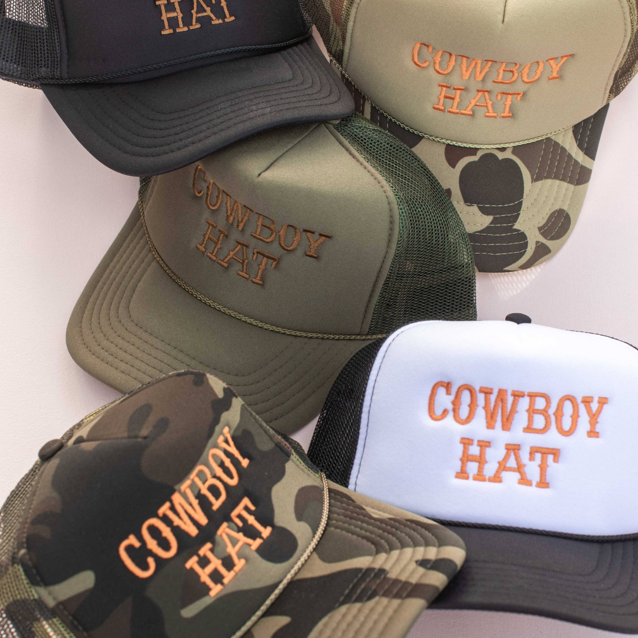 Cowboy Embroidery Trucker Hat Cap