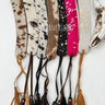 1.65” COWHIDE HAT BAND Leather Hat Band leather ties - Cowgirl Charm