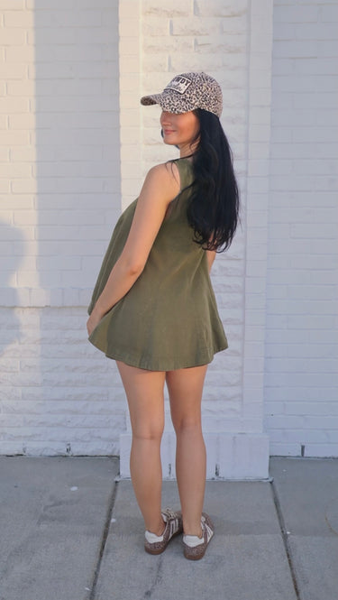 ee:some Elastic Waist Side Pocket Top