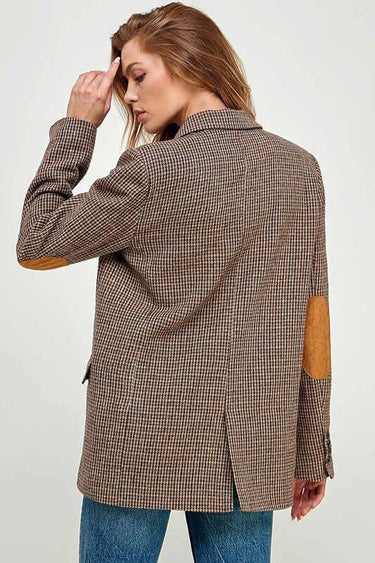 Heritage Houndstooth Elbow Patch Blazer The Vintage Shop Cowgirl Charm