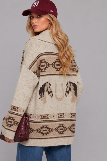 Wild Horses Southwestern Cardigan
